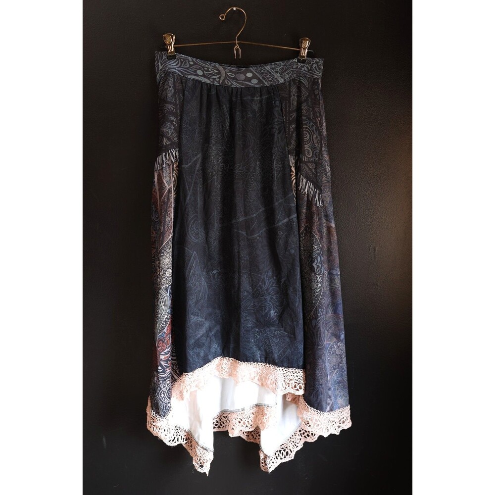 NWT Ursime Maxi Lace Skirt Fairy Grunge whimsigoth Lace Peasant Ren Faire M
